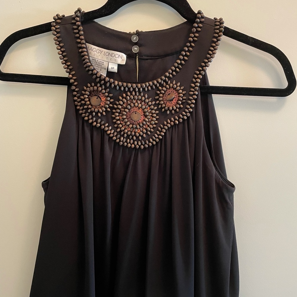 NWOT Maggie London Black Dress